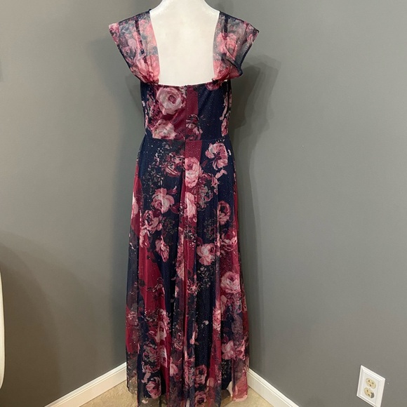 Lovely Grace Long Whimsigoth Gown Babydoll Forest Fairy Y2K Mesh Glitter Size S - Picture 3 of 17